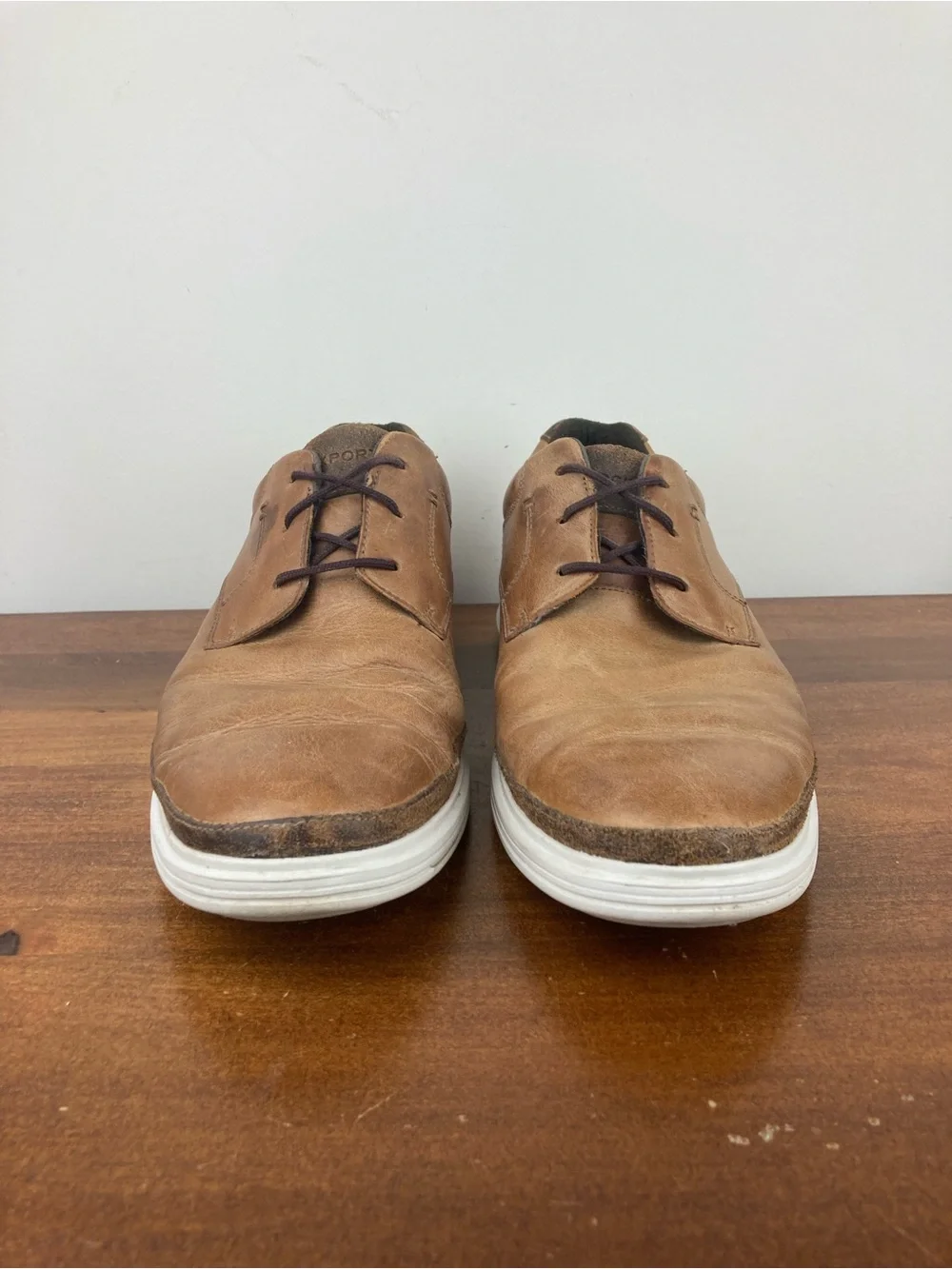 Rockport DresSports Oxford Shoes Caramel Leather CH1289 Men’s Size 10.5M.